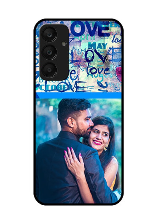 Samsung Galaxy A25 5G Custom Glass Phone Case - Colorful Love Design