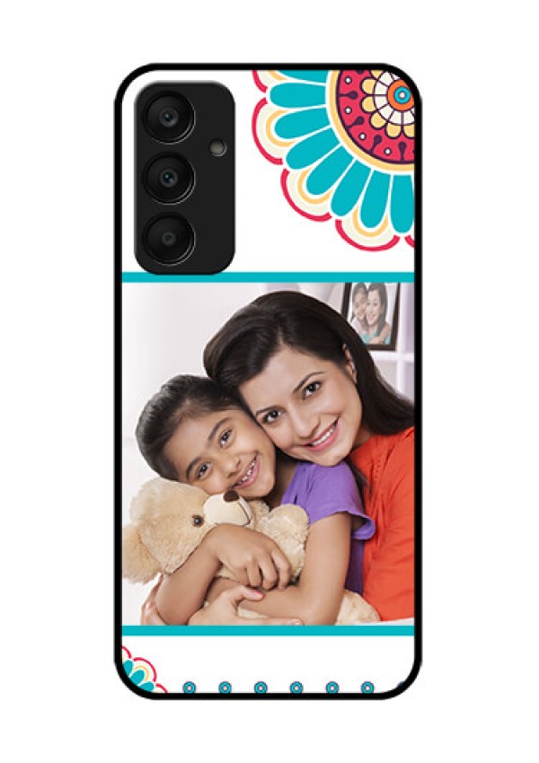Samsung Galaxy A25 5G Custom Glass Phone Case - Flower Design