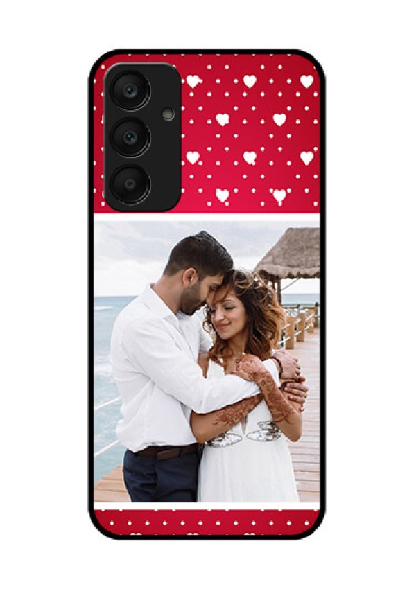 Samsung Galaxy A25 5G Custom Glass Phone Case - Hearts Mobile Case Design