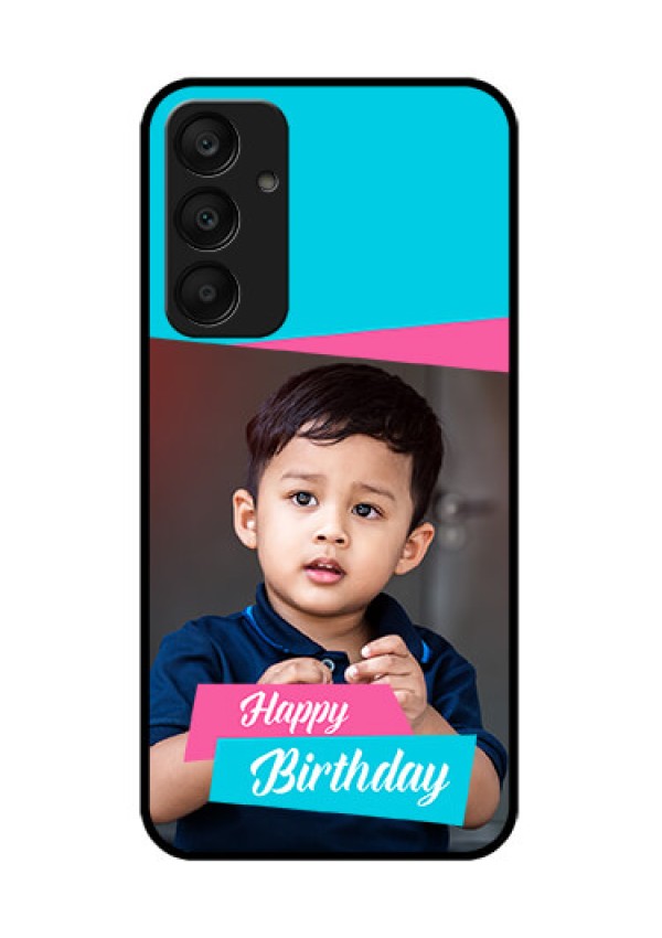 Samsung Galaxy A25 5G Custom Glass Phone Case - Image Holder With 2 Color Design