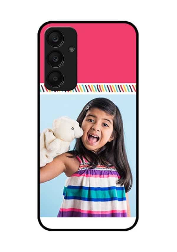 Samsung Galaxy A25 5G Custom Glass Phone Case - Line Art Design