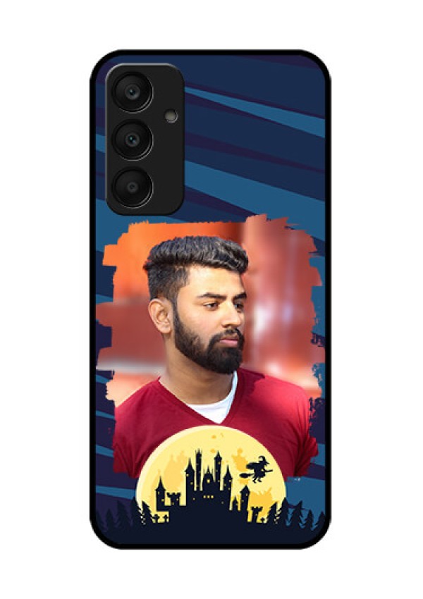 Samsung Galaxy A25 5G Custom Glass Phone Case - Halloween Witch Design