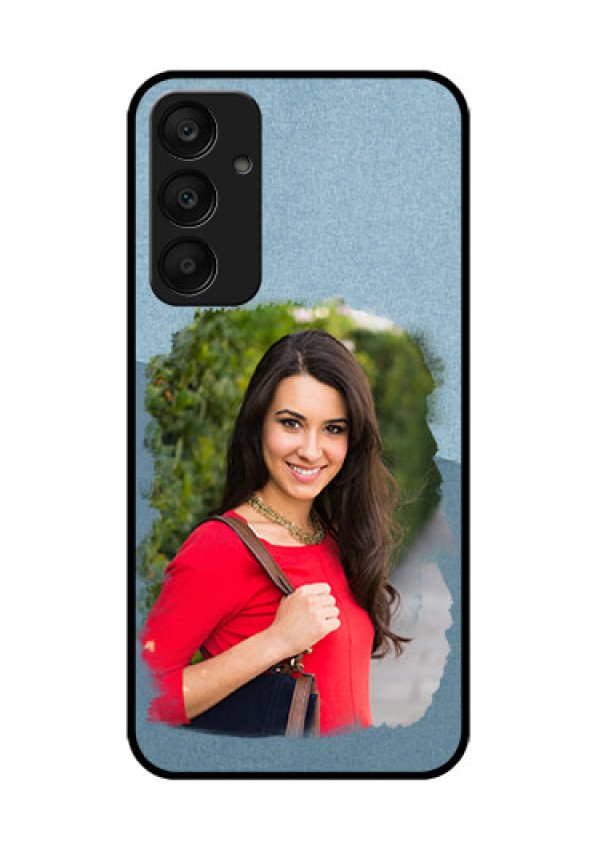 Samsung Galaxy A25 5G Custom Glass Phone Case - Grunge Line Art Design