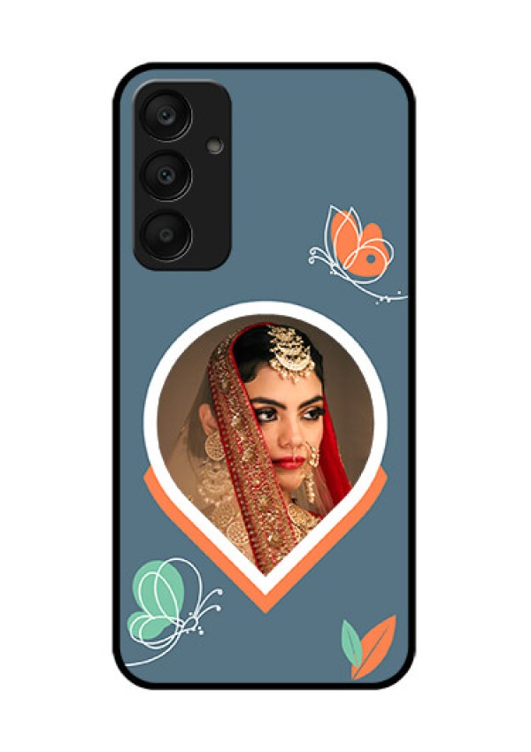 Samsung Galaxy A25 5G Custom Glass Phone Case - Droplet Butterflies Design