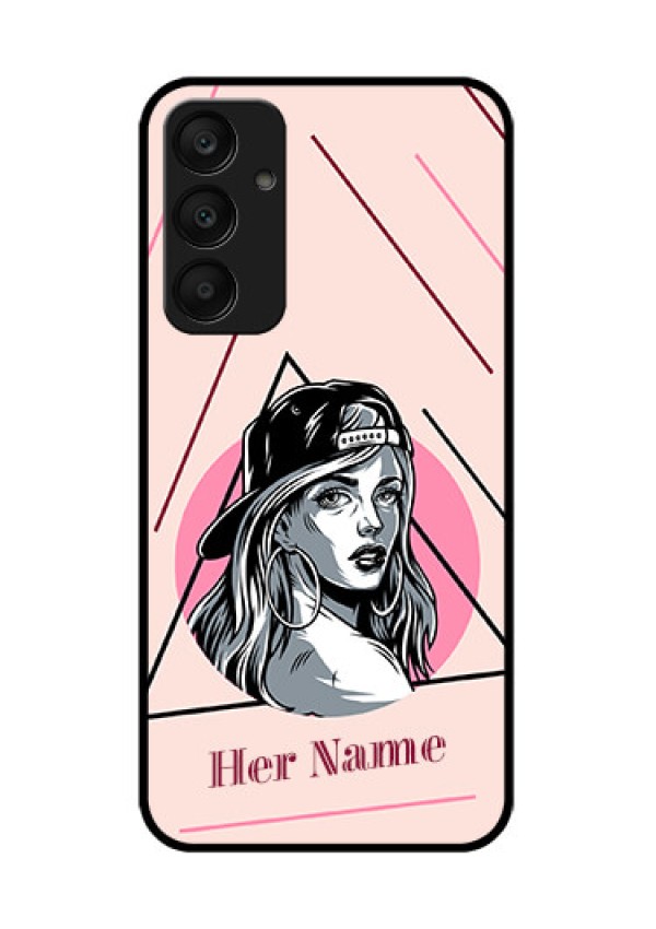 Samsung Galaxy A25 5G Custom Glass Phone Case - Rockstar Girl Design