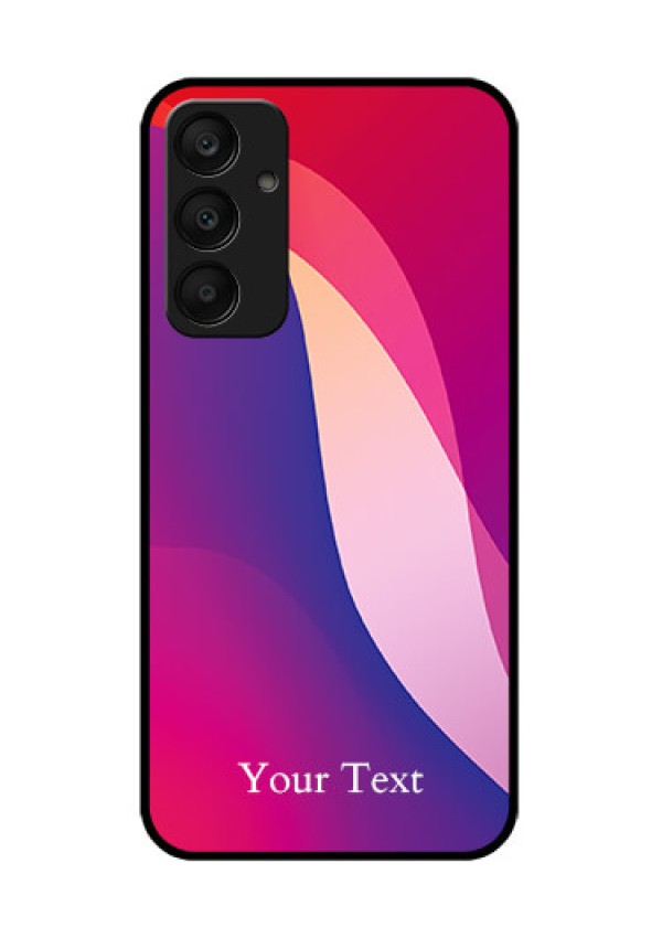 Samsung Galaxy A25 5G Custom Glass Phone Case - Digital Abstract Overlap Design