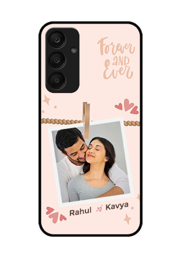 Samsung Galaxy A25 5G Custom Glass Phone Case - Forever And Ever Love Design