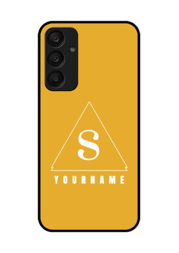 Samsung Galaxy A25 5G Custom Glass Phone Case - Simple Triangle Design