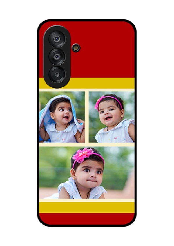 Galaxy A26 5G Custom Glass Phone Case - Multiple Pic Upload Design