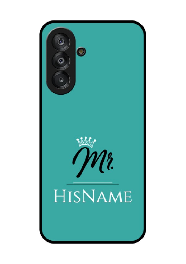 Galaxy A26 5G Custom Glass Phone Case - Mr With Name Design