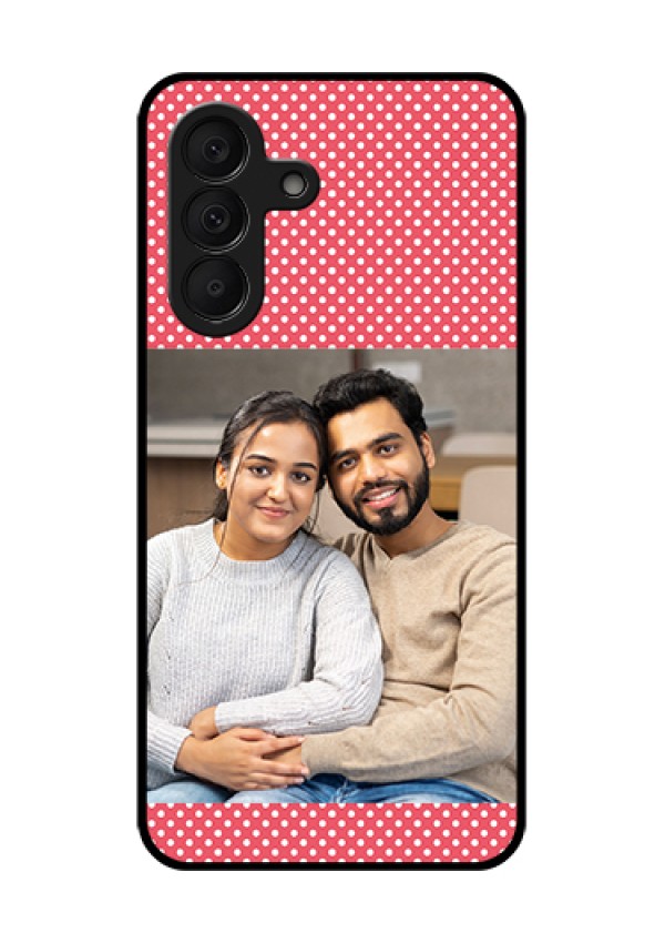 Samsung Galaxy A27 5G Custom Glass Phone Case - White Dotted Design
