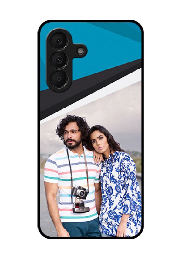Samsung Galaxy A27 5G Custom Glass Phone Case - Simple Pattern Photo Upload Design