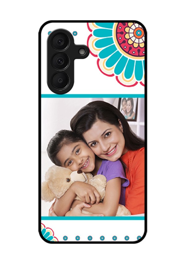 Samsung Galaxy A27 5G Custom Glass Phone Case - Flower Design