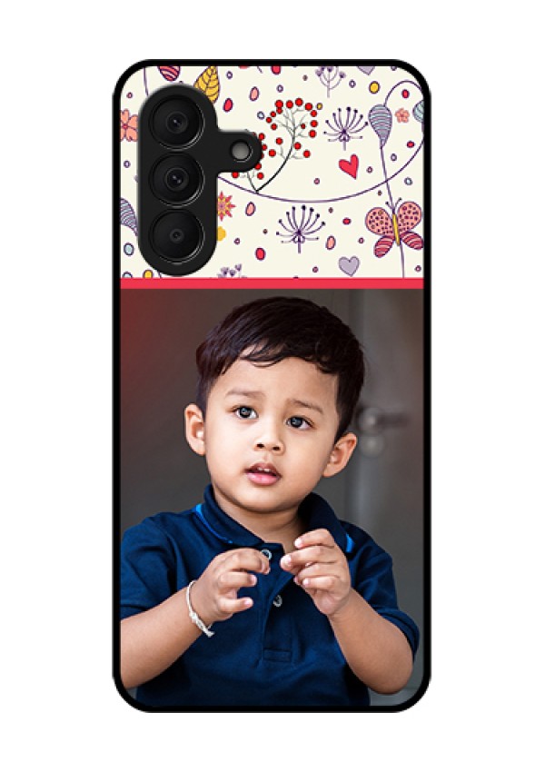 Samsung Galaxy A27 5G Custom Glass Phone Case - Premium Floral Design