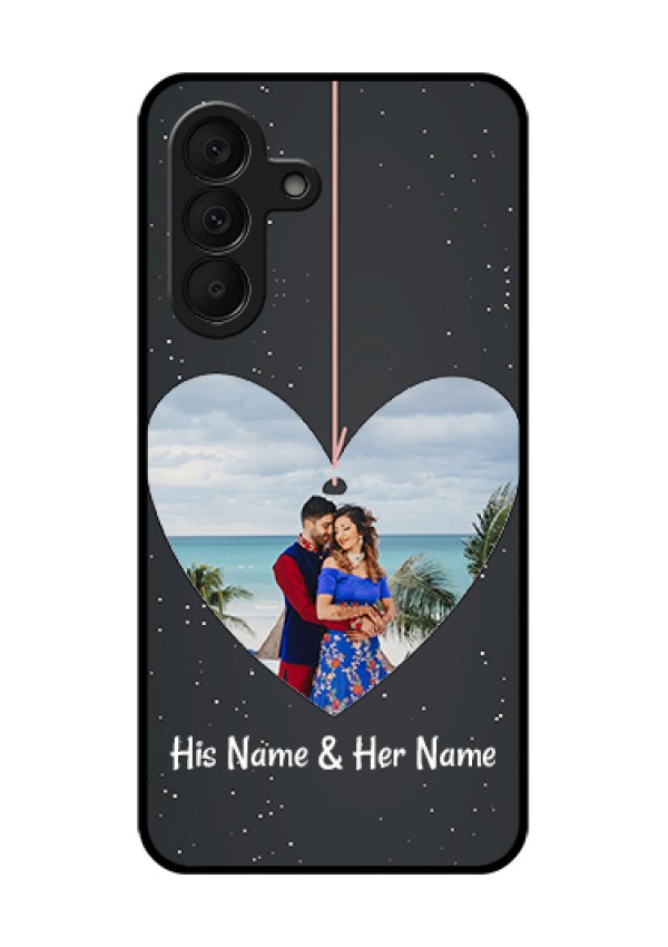 Samsung Galaxy A27 5G Custom Glass Phone Case - Hanging Heart Design