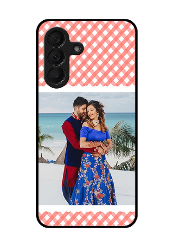 Samsung Galaxy A27 5G Custom Glass Phone Case - Pink Pattern Design