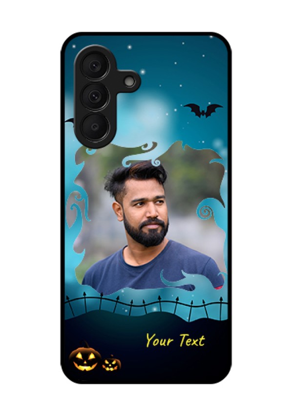 Samsung Galaxy A27 5G Custom Glass Phone Case - Halloween Frame Design