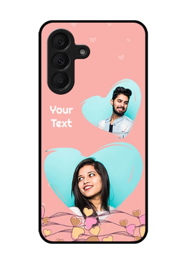 Samsung Galaxy A27 5G Custom Glass Phone Case - Love Doodle Design