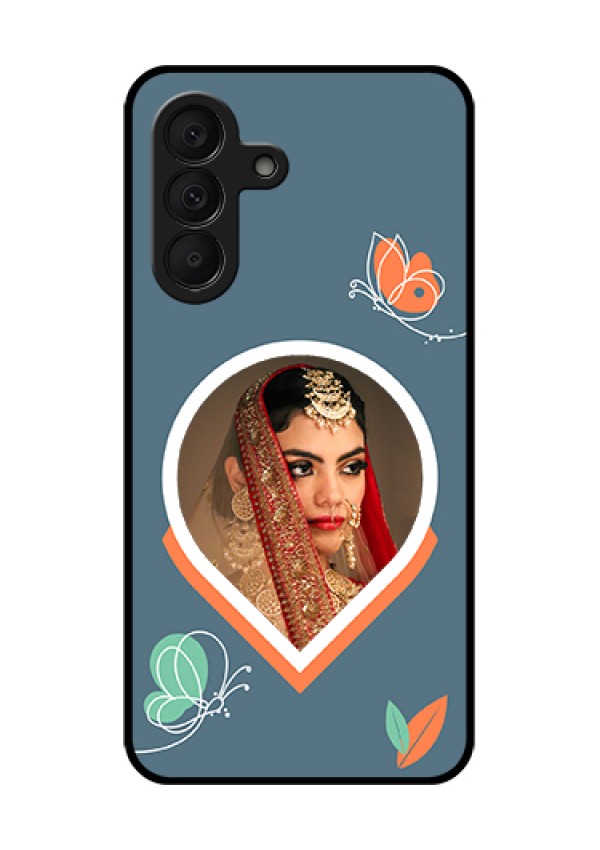 Samsung Galaxy A27 5G Custom Glass Phone Case - Droplet Butterflies Design
