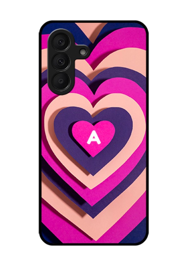 Samsung Galaxy A27 5G Custom Glass Phone Case - Cute Heart Pattern Design
