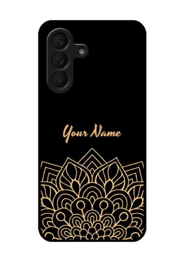 Samsung Galaxy A27 5G Custom Glass Phone Case - Golden Mandala Design