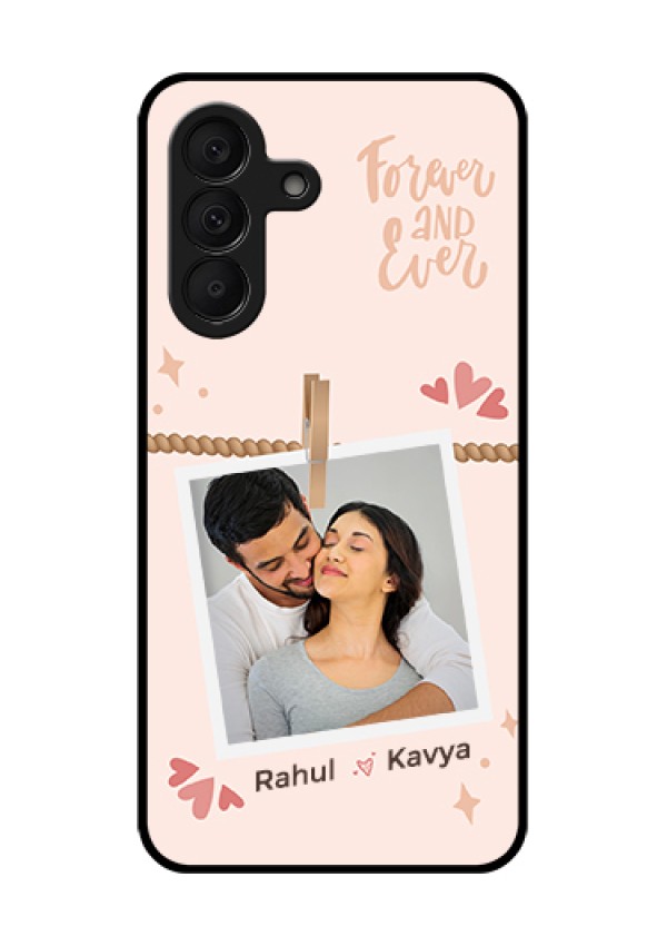 Samsung Galaxy A27 5G Custom Glass Phone Case - Forever And Ever Love Design
