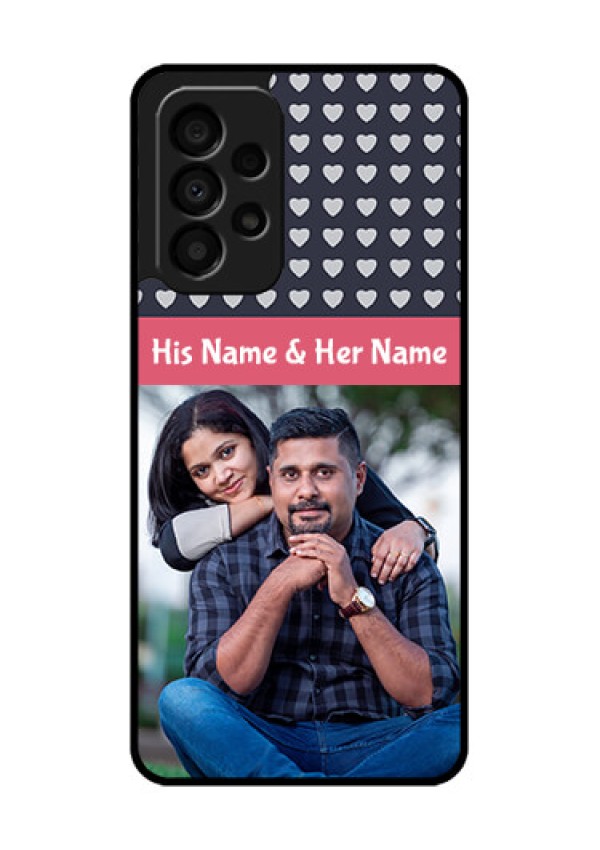 Galaxy A33 5G Custom Glass Mobile Case - Love Symbols Design