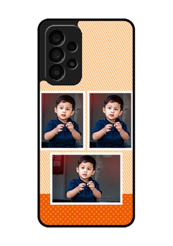 Galaxy A33 5G Photo Printing on Glass Case - Bulk Photos Upload Design