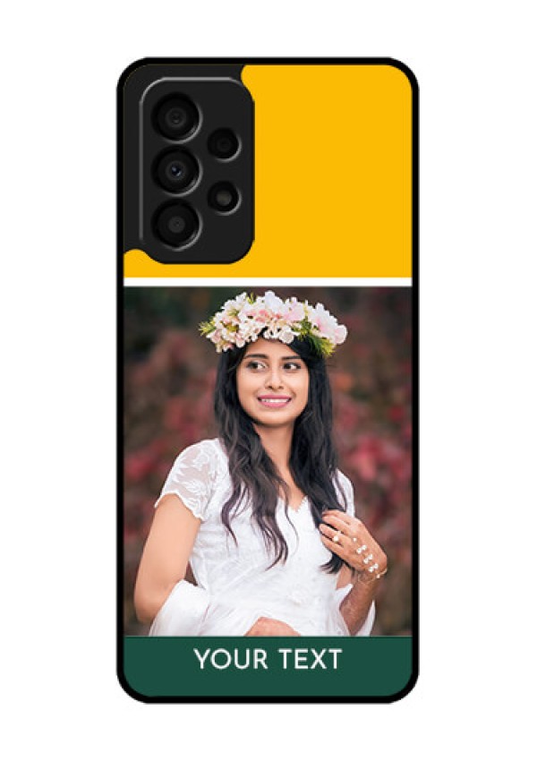 Galaxy A33 5G Photo Printing on Glass Case - Love You Design