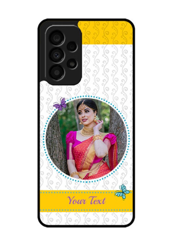Galaxy A33 5G Custom Glass Mobile Case - Girls Premium Case Design