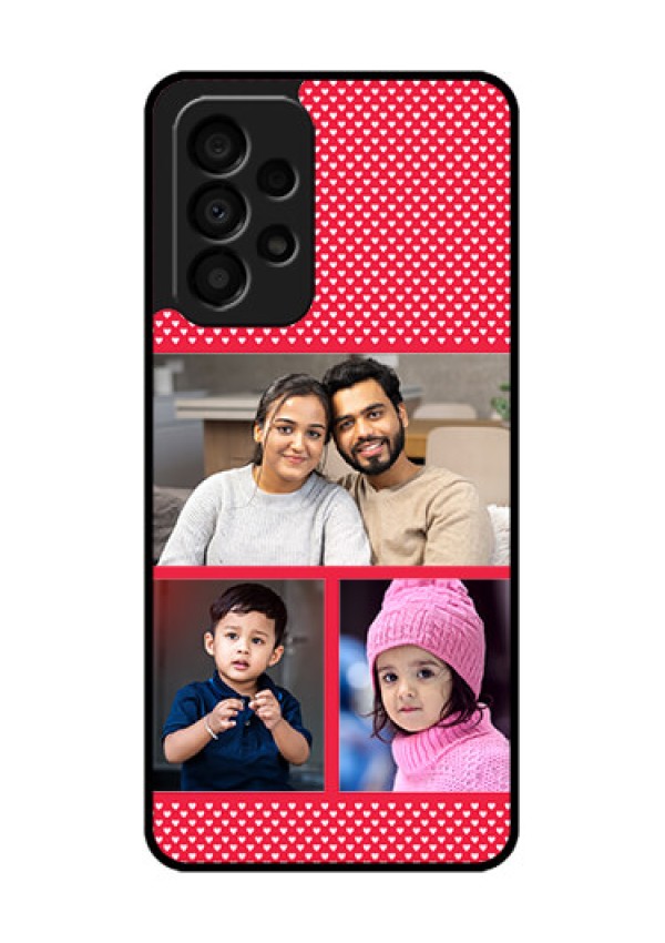 Galaxy A33 5G Personalized Glass Phone Case - Bulk Pic Upload Design