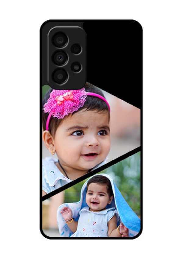 Galaxy A33 5G Custom Glass Phone Case - Semi Cut Design