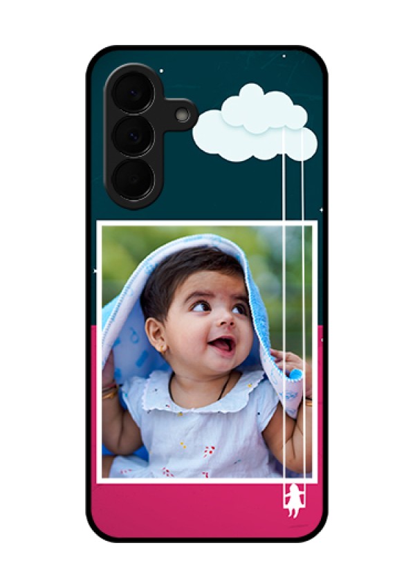 Samsung Galaxy A37 5G Custom Glass Phone Case - Cute Girl With Cloud Design