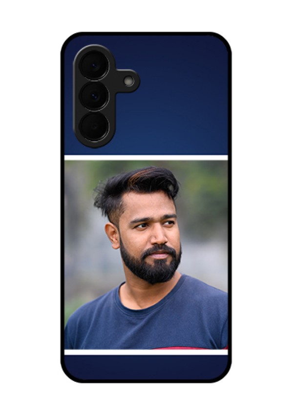 Samsung Galaxy A37 5G Custom Glass Phone Case - Simple Royal Blue Design