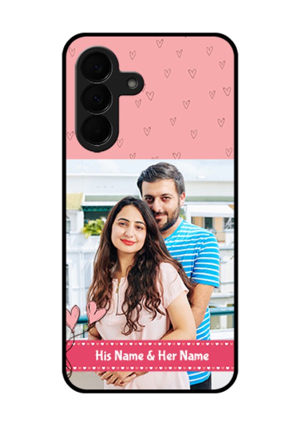 Samsung Galaxy A37 5G Custom Glass Phone Case - Love Design Peach Color
