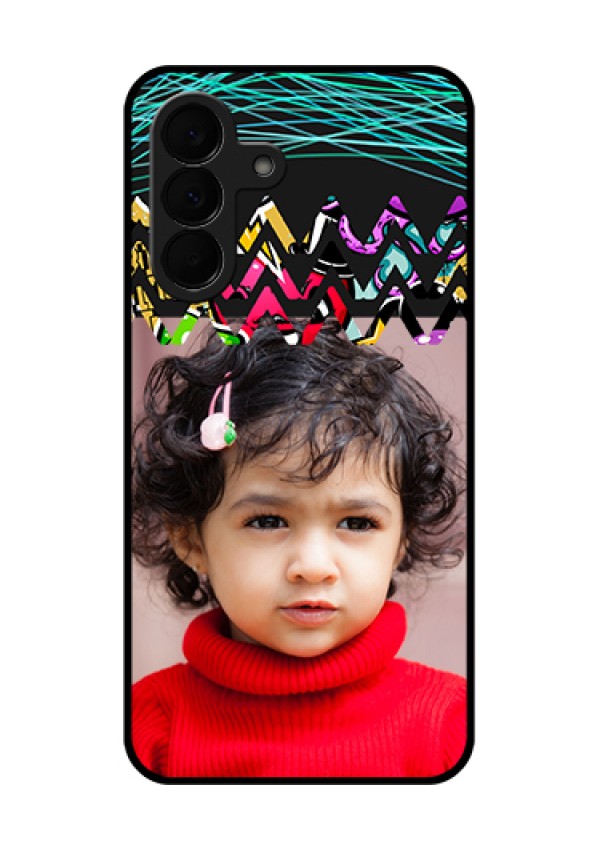 Samsung Galaxy A37 5G Custom Glass Phone Case - Neon Abstract Design