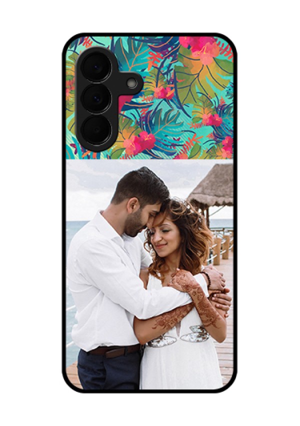 Samsung Galaxy A37 5G Custom Glass Phone Case - Watercolor Floral Design