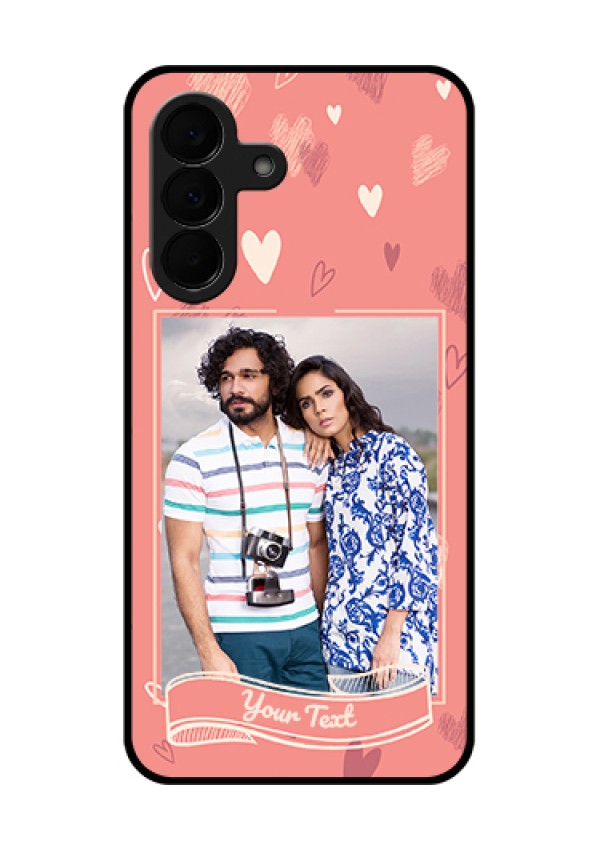 Samsung Galaxy A37 5G Custom Glass Phone Case - Love Doodle Art Design
