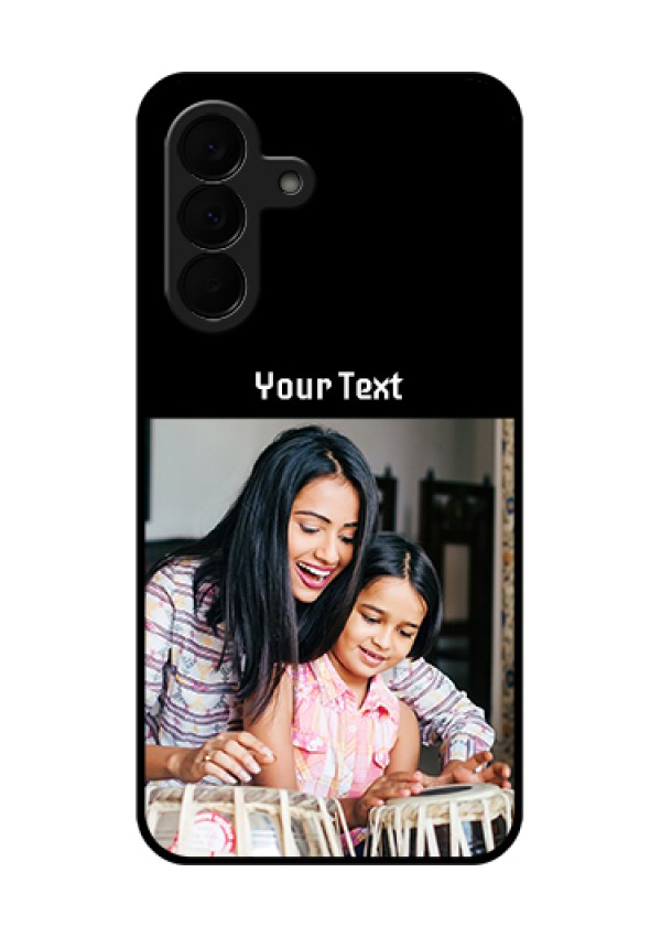 Samsung Galaxy A37 5G Custom Glass Phone Case - Photo With Name Design