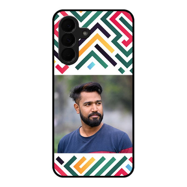 Samsung Galaxy A37 5G Custom Glass Phone Case - Colorful Maze Pattern Design Samsung Galaxy A37 5G Custom Glass Phone Case - Colorful Maze Pattern Design