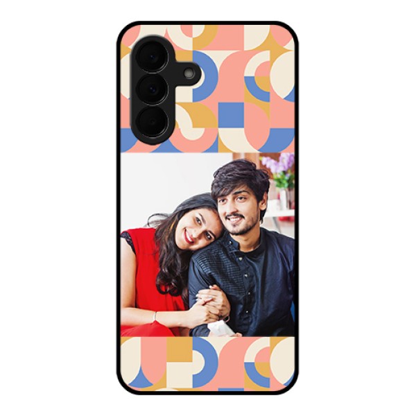 Samsung Galaxy A37 5G Custom Glass Phone Case - Semi - Circle Maze Pattern Design