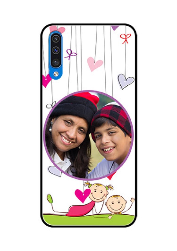 Samsung Galaxy A50 Photo Printing on Glass Case  - Cute Kids Phone Case Design