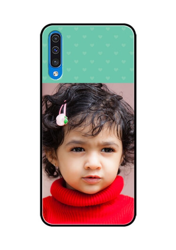 Samsung Galaxy A50 Custom Glass Phone Case  - Lovers Picture Design