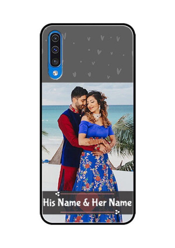 Samsung Galaxy A50 Custom Glass Mobile Case  - Buy Love Design with Photo Online