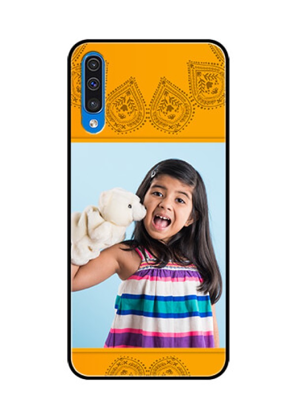 Samsung Galaxy A50 Personalized Glass Phone Case  - Photo Wedding Design 