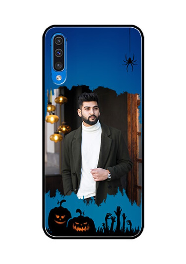 Samsung Galaxy A50 Photo Printing on Glass Case  - with pro Halloween design 