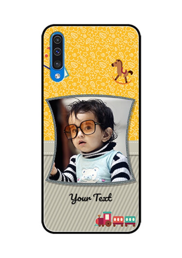 Samsung Galaxy A50s Personalized Glass Phone Case  - Baby Picture Upload Design