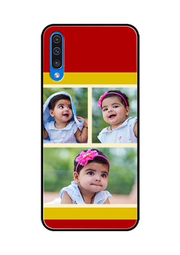 Samsung Galaxy A50s Custom Glass Mobile Case  - Multiple Pic Upload Design