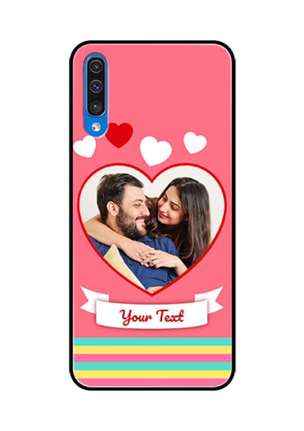 Samsung Galaxy A50s Photo Printing on Glass Case  - Love Doodle Design