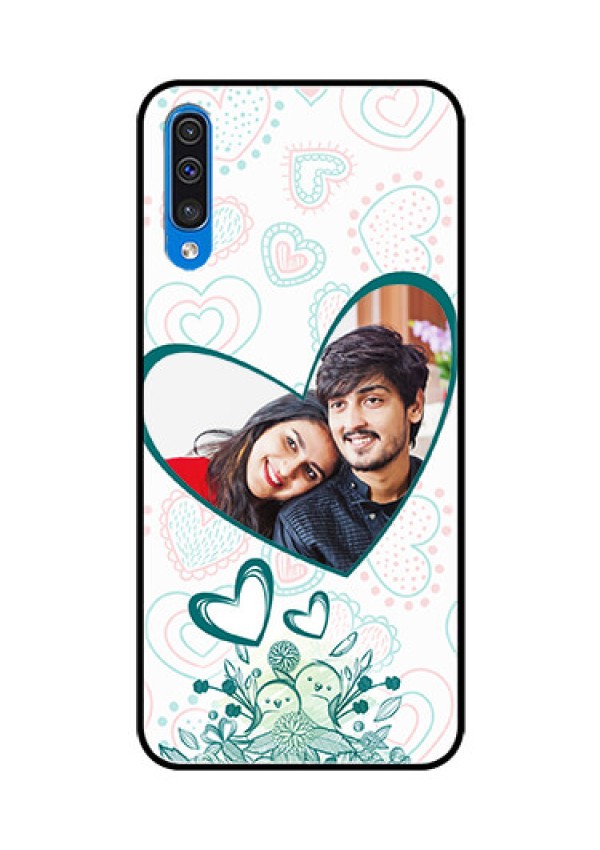 Samsung Galaxy A50s Photo Printing on Glass Case  - Premium Couple Design